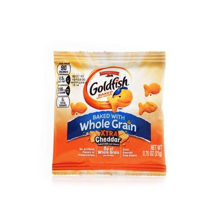 PEPPERIDGE FARMS Goldfish Xtra Cheddar Crackers Baked With Whole Grains .75 oz., PK300 140023088